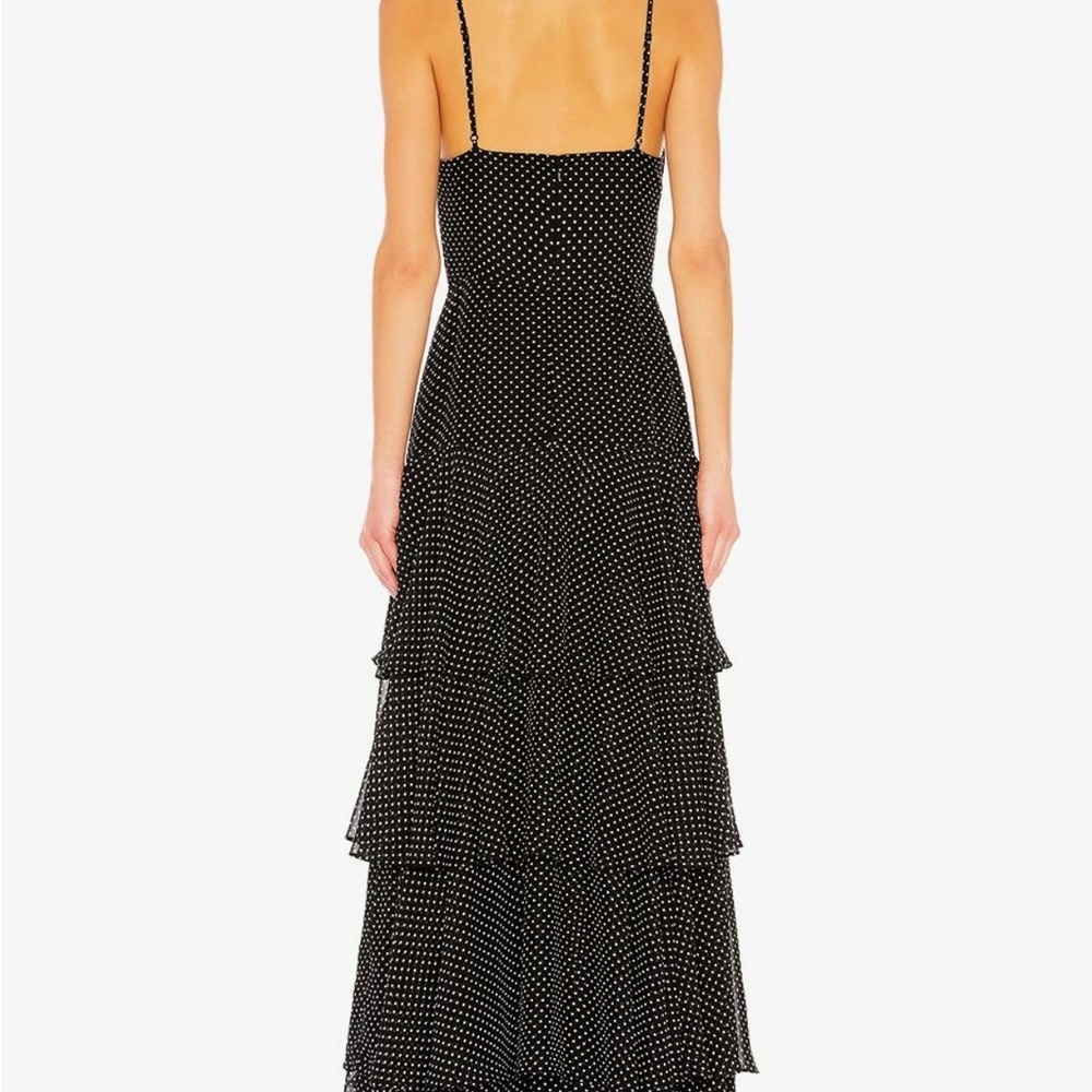 Jill Stuart Black and White Polka Dot Backless Dress